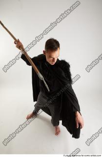 CLAUDIO BLACK WATCH STANDING POSE WITH SPEAR (10)